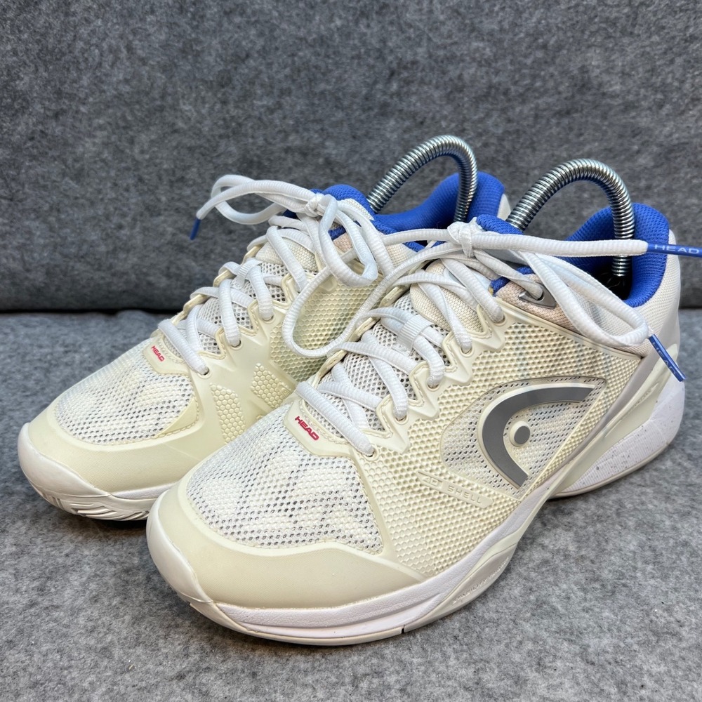 HEAD Revolt Pro Tennis Pickleball Shoes Womens White Blue Mesh Sneakers Size 8